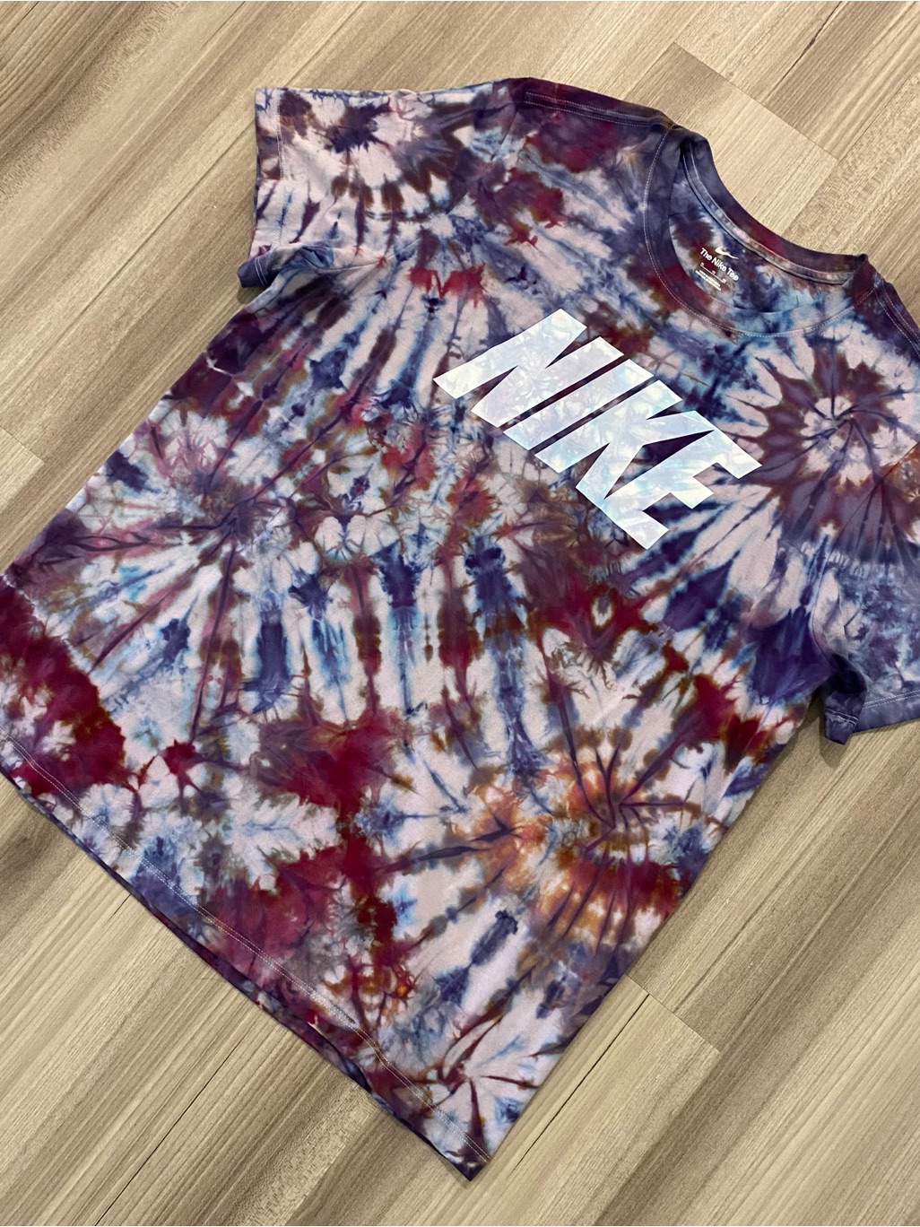 New Custom Nike Tie Dye Menâs Tee